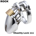 Stainless Steel Locking Cock Cage Male Chastity Device