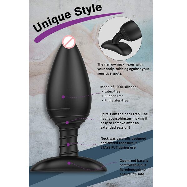 Lange Remote Anal Plug-Silicone