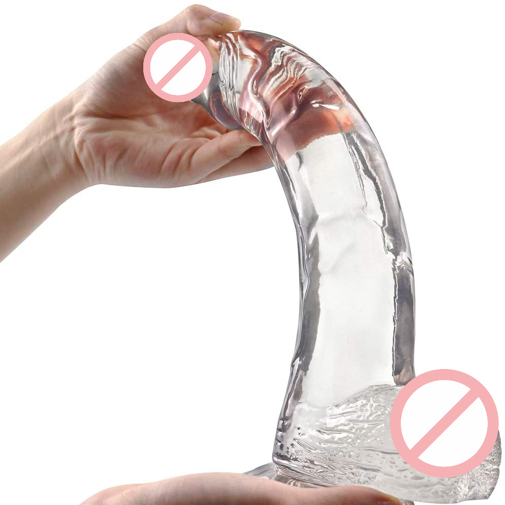 Realistic Clear 7 Inch Dildo With Suction Cup
