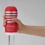 TENGA Rolling Head Pre-Lubricated Male Masturbator Vacuum Cup With Powerful Suction Red - Image 3