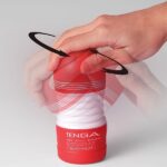 TENGA Rolling Head Pre-Lubricated Male Masturbator Vacuum Cup With Powerful Suction Red - Image 6