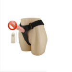 Vibrating Strap-On Solid Dildo