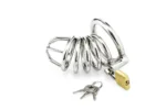 Metal Penis Annulus Cock Cage Stainless Steel Chastity Device For Men - Image 7