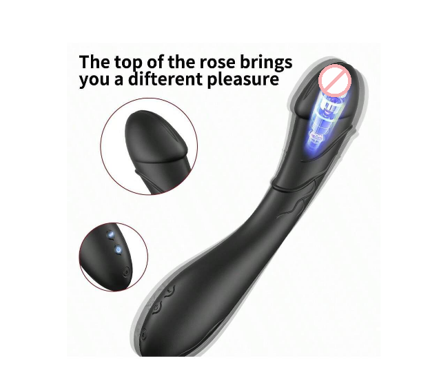 Powerful Rose Dildo Vibrator With 10 Vibration Modes