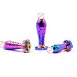 Plum Blossom Diamond Shape Metal Anal Dilator Device Butt Plug