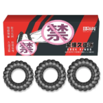 Set of 3 3D Cock Rings To Delay Ejaculation, Prolong Intercourse Time