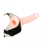 6.5 Inches Realistic Hollow Strap On Dildo